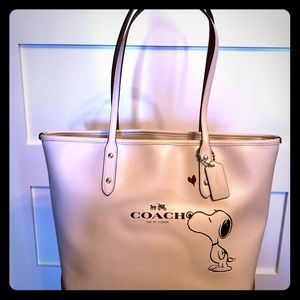 Brand New Coach Snoopy tote. NWT